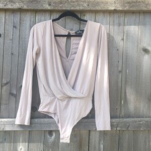LuLu’s Deep V Neck Bodysuit